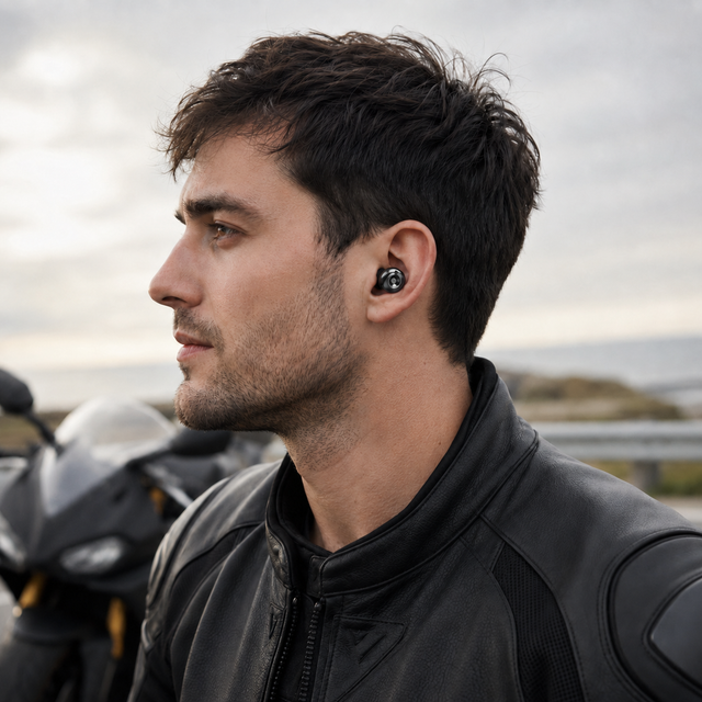 RESON Pro adjustable motorcycle earplugs 12–32dB