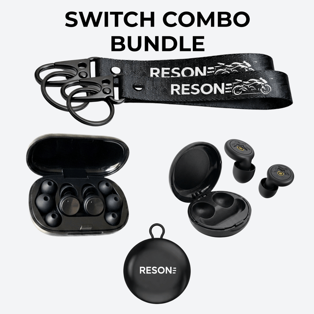 RESON Switch Combo motorcycle earplug bundle