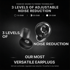 Pro Moto Earplugs: 12 - 32dB